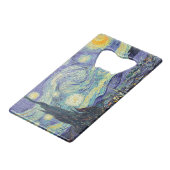 Vincent Van Gogh The Starry Night Geldbeutel Flaschenöffner (Vorderseite Schrägansicht)