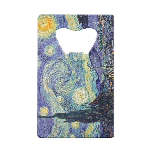 Vincent Van Gogh The Starry Night Geldbeutel Flaschenöffner (Rückseite)