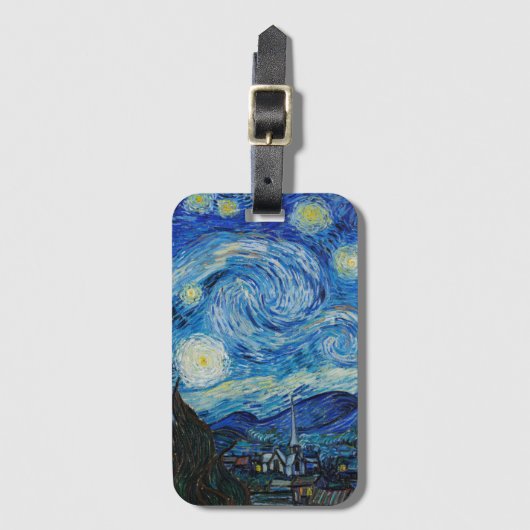 Vincent Van Gogh The Starry Night Gepäckanhänger (Vorderseite Vertikal)