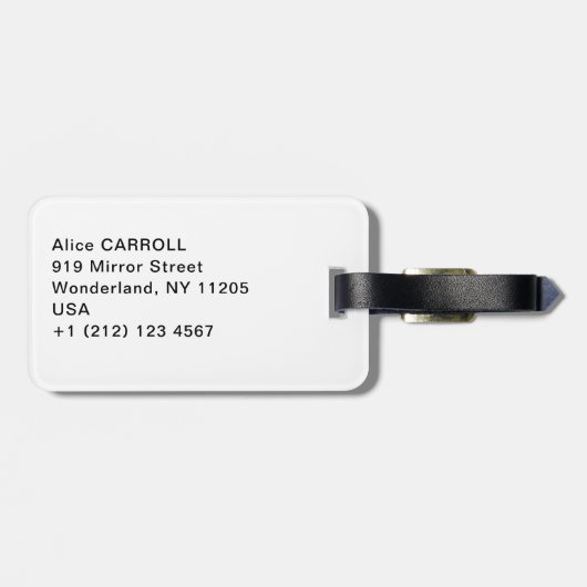 Vincent Van Gogh - The Starry night Gepäckanhänger (Rückseite horizontal)