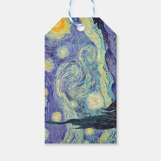 Vincent Van Gogh The Starry Night Geschenkanhänger (Vorderseite)