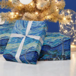 Vincent Van Gogh The Starry Night Geschenkpapier<br><div class="desc">Vincent Van Gogh's The Starry Night Detail</div>