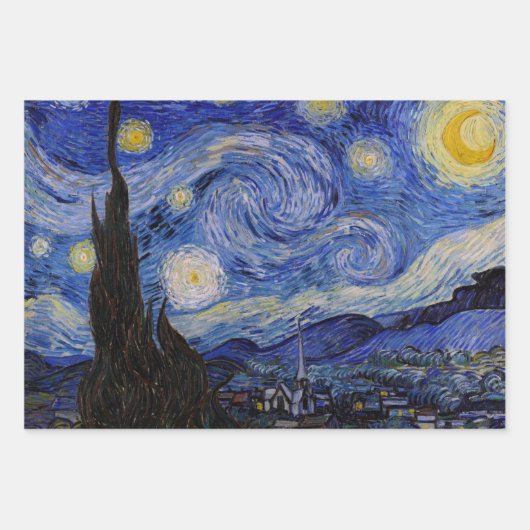 Vincent Van Gogh - The Starry night Geschenkpapier Set (Vorderseite 3)
