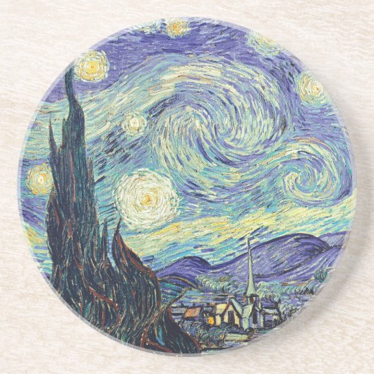 Vincent Van Gogh / The Starry Night Getränkeuntersetzer (Vorne)