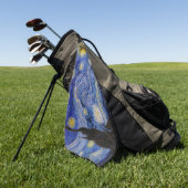 Vincent Van Gogh - The Starry night Golfhandtuch (Gras)