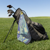Vincent Van Gogh / The Starry Night Golfhandtuch (Gras)