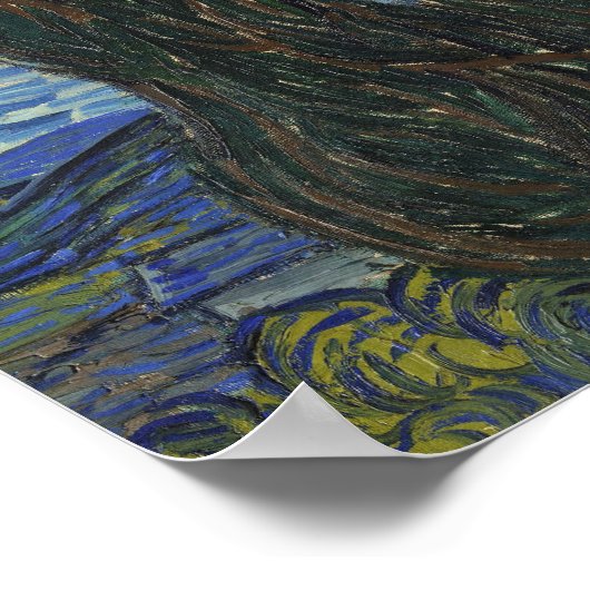 Vincent van Gogh | The Starry Night, June 1889 Poster (Ecke)