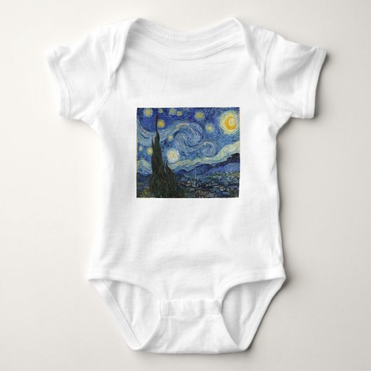 Vincent van Gogh | The Starry Night, Juni 1889 Baby Strampler (Vorderseite)
