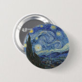 Vincent van Gogh | The Starry Night, Juni 1889 Button (Vorne & Hinten)