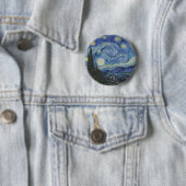Vincent van Gogh | The Starry Night, Juni 1889 Button (Beispiel)
