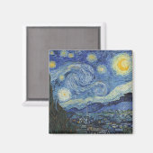 Vincent van Gogh | The Starry Night, Juni 1889 Magnet (Vorderseite/Rückseite)