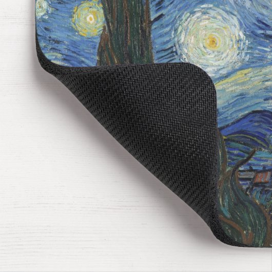Vincent van Gogh | The Starry Night, Juni 1889 Mousepad (Ecke)