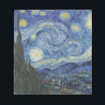 Vincent van Gogh | The Starry Night, Juni 1889 Notizblock<br><div class="desc">VAN GOGH->Post-Impressionist, stars, star, nocturne, landschaft, kirchlicher spire, mond, mondlicht, sky, kosmisch, St, Remy, Provence, französisch, Saint-Remy, Post-Impressionismus, iconic\\The Starry Night,  Juni 1889 (Öl auf Leinwand),  Gogh,  Vincent van 1853-90) / Museum of Modern Art,  New York,  USA / The Bridgeman Art Library | Image Collection number: XOS702746</div>