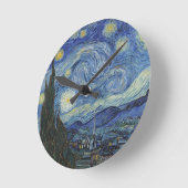 Vincent van Gogh | The Starry Night, Juni 1889 Runde Wanduhr (Winkel)