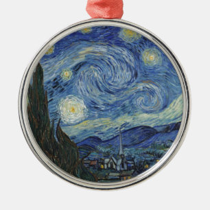 Vincent van Gogh  The Starry Night, Juni 1889 Silbernes Ornament