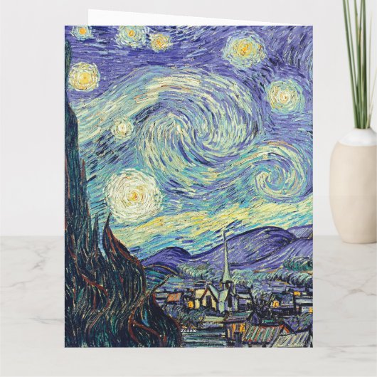 Vincent Van Gogh The Starry Night Karte (Rückseite)