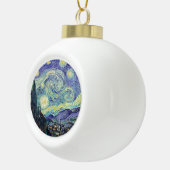 Vincent Van Gogh The Starry Night Keramik Kugel-Ornament (Rechts)