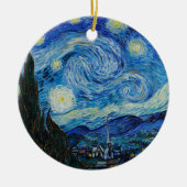 Vincent Van Gogh The Starry Night Keramik Ornament (Vorne)