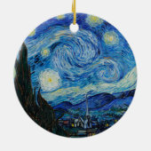 Vincent Van Gogh The Starry Night Keramik Ornament (Hinten)