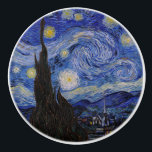 Vincent Van Gogh - The Starry night Keramikknauf<br><div class="desc">The Starry Night / La nuit etoilee - Vincent Van Gogh im Jahr 1889</div>