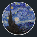 Vincent Van Gogh - The Starry night Keramikknauf<br><div class="desc">The Starry Night / La nuit etoilee - Vincent Van Gogh im Jahr 1889</div>