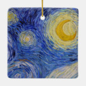 Vincent Van Gogh - The Starry night Keramikornament (Rückseite)