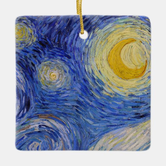 Vincent Van Gogh - The Starry night Keramikornament (Vorderseite)