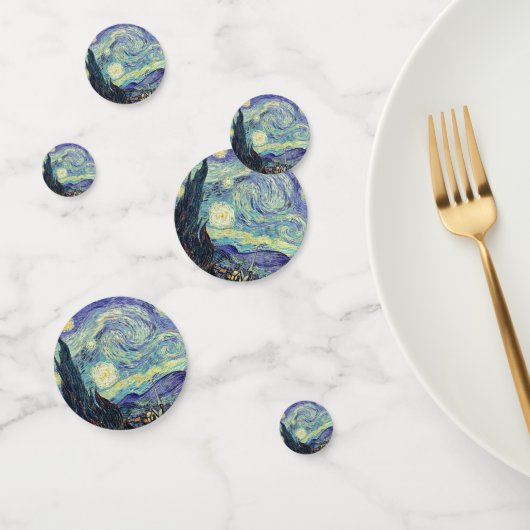 Vincent Van Gogh The Starry Night Konfetti (Gruppe)