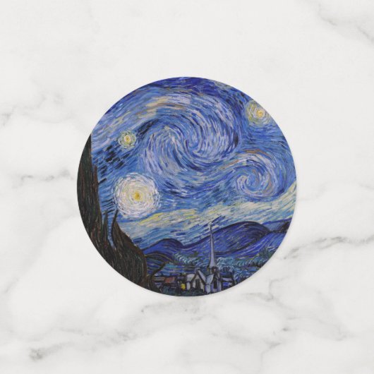Vincent Van Gogh - The Starry night Konfetti (Klein Vorderseite)