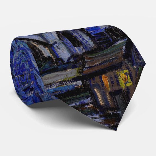 Vincent Van Gogh - The Starry night Krawatte (Gerollt)