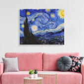 Vincent Van Gogh - The Starry night Leinwanddruck (Insitu (Wohnzimmer))