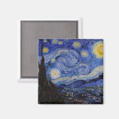 Vincent Van Gogh - The Starry night Magnet (Vorderseite/Rückseite)