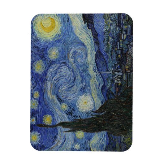 Vincent Van Gogh, The Starry Night Magnet (Vertikal)
