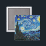Vincent Van Gogh The Starry Night Magnet<br><div class="desc">Vincent Van Gogh's The Starry Night Detail</div>