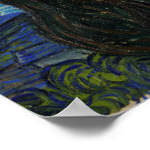 Vincent van Gogh - The Starry Night | Masterpiece Poster (Ecke)