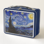 Vincent Van Gogh - The Starry night Metall Brotdose<br><div class="desc">The Starry Night / La nuit etoilee - Vincent Van Gogh im Jahr 1889</div>