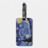Vincent Van Gogh - The Starry Night mit QR Code Gepäckanhänger (Rückseite vertikal)