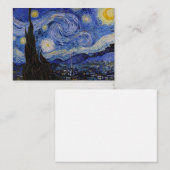 Vincent Van Gogh - The Starry night Mitteilungskarte (Vorne/Hinten)