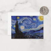 Vincent Van Gogh - The Starry night Mitteilungskarte (Vorderseite/Rückseite Beispiel)