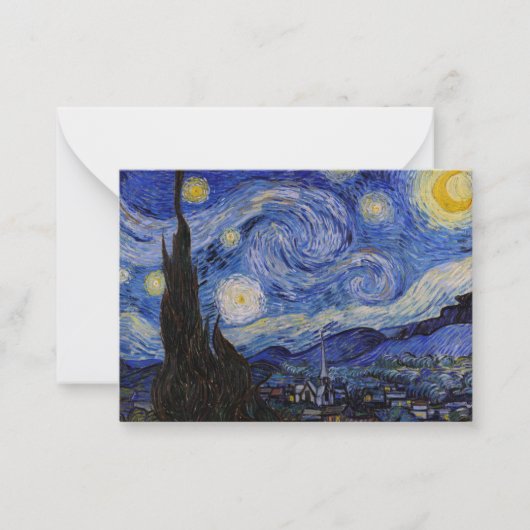 Vincent Van Gogh - The Starry night Mitteilungskarte (Vorderseite)