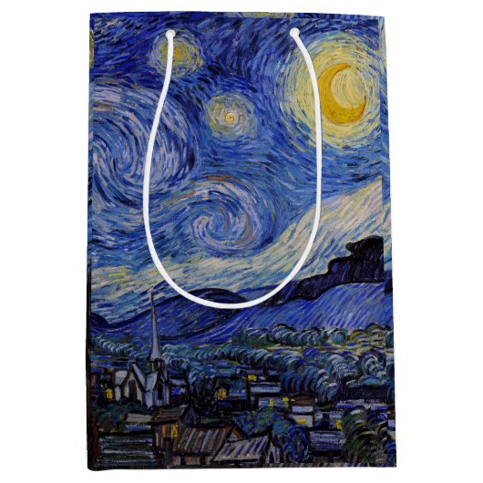 Vincent Van Gogh - The Starry night Mittlere Geschenktüte (Vorderseite)