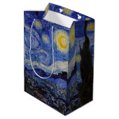 Vincent Van Gogh - The Starry night Mittlere Geschenktüte (Rückseite Schrägansicht)