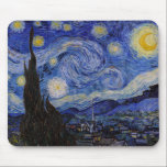 Vincent Van Gogh - The Starry night Mousepad<br><div class="desc">The Starry Night / La nuit etoilee - Vincent Van Gogh im Jahr 1889</div>