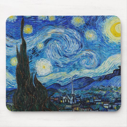 Vincent Van Gogh The Starry Night Mousepad (Vorne)