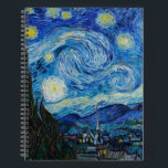 Vincent Van Gogh The Starry Night Notizblock<br><div class="desc">Vincent Van Gogh's The Starry Night Detail</div>