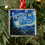Vincent Van Gogh The Starry Night Ornament Aus Metall<br><div class="desc">Vincent Van Gogh's The Starry Night Detail</div>