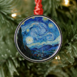 Vincent Van Gogh The Starry Night Ornament Aus Metall<br><div class="desc">Vincent Van Gogh's The Starry Night Detail</div>