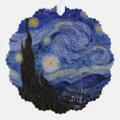Vincent Van Gogh - The Starry night Ornament Karte (Rückseite)