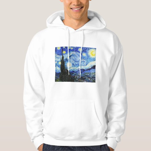 Vincent Van Gogh, The Starry Night painting Hoodie (Vorderseite)