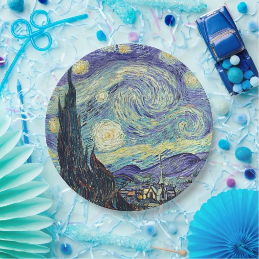Vincent Van Gogh The Starry Night Pappteller (Party)